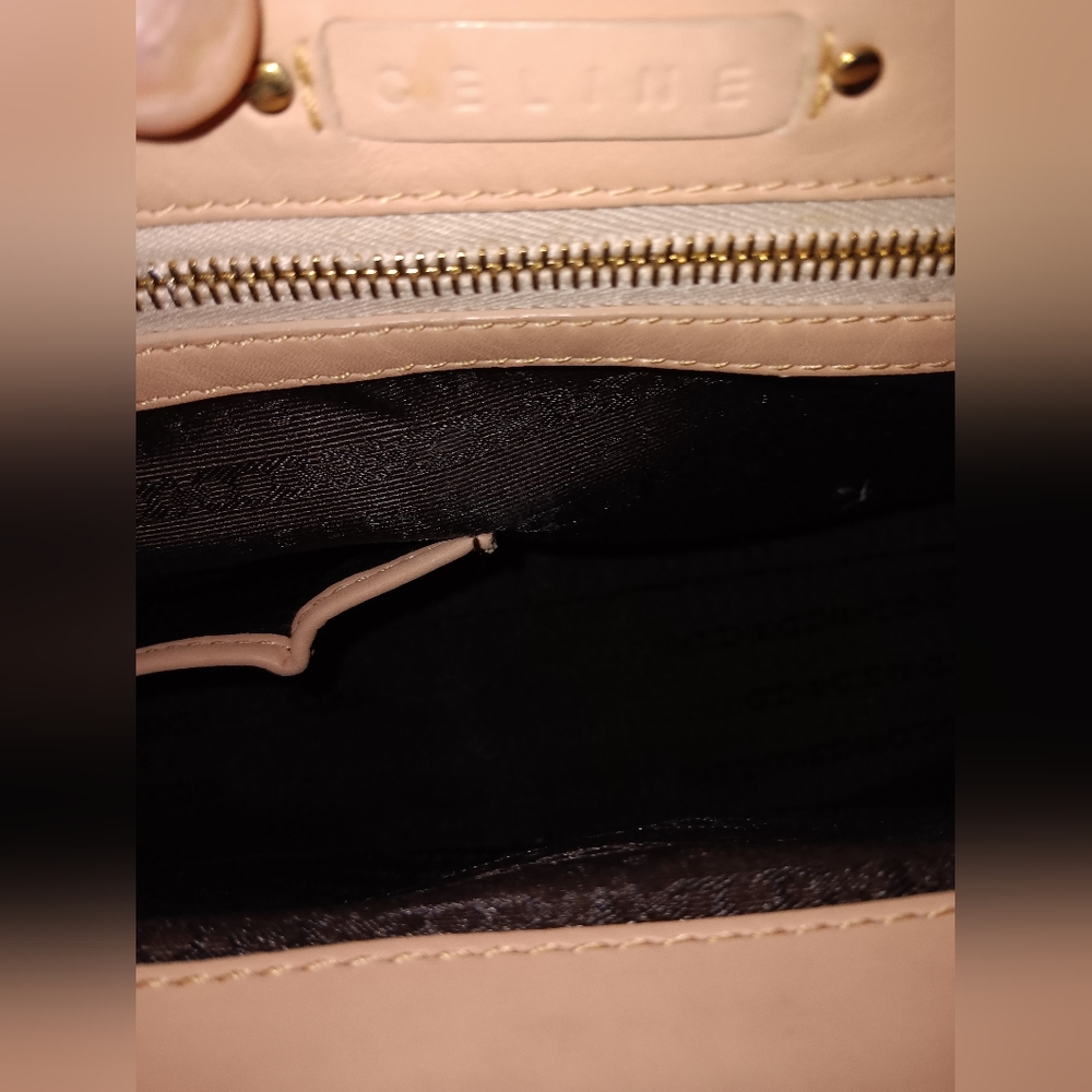 Celine vintage pink leather kisslock bag - Picture 5 of 9